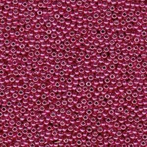 Miyuki Rocailles Perlen 4mm 4211 Duracoat galvanized Cranberry 20gr